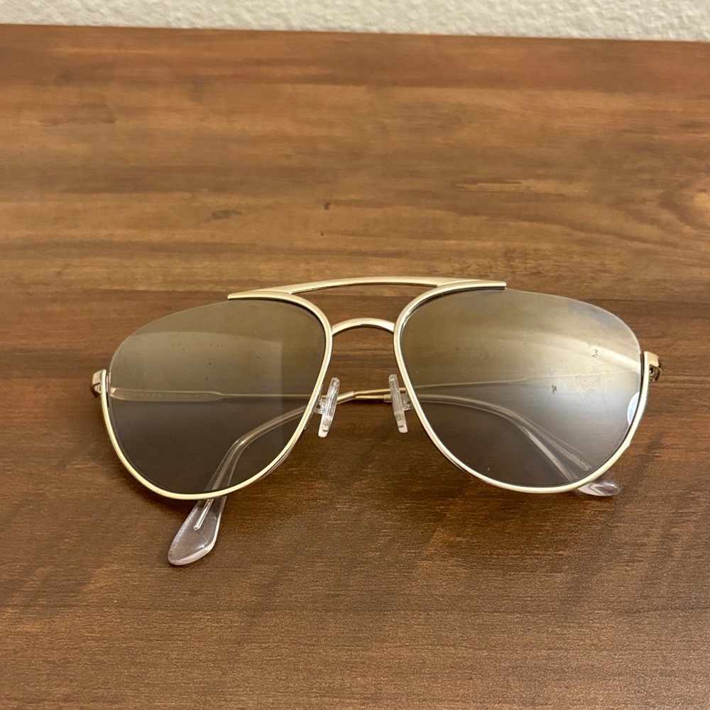 Prada Gold Aviator Sunglasses